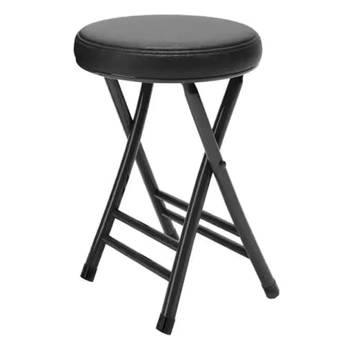 JFGCTYHXY Taburete Plegable, Asientos for Cocina/Restaurante, sin Montaje, fáciles de Transportar, Ideales for Cocina, Bar, cafetería, Comedor o jardín(Black)