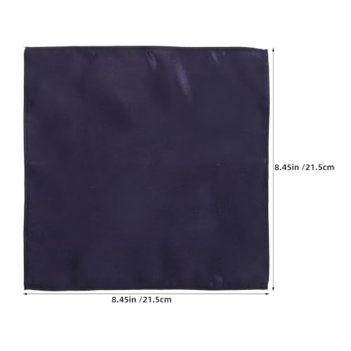 Pañuelo de color liso Lurrose azul oscuro de alta calidad para chaqueta de traje masculino 2