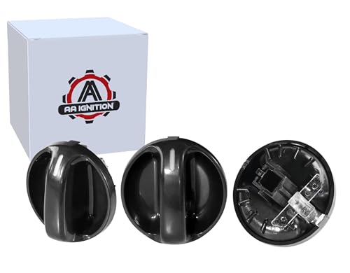 AC Heater Climate Control Knob Set of 3-55905-0C010, 559050C010-2000, 2001, 2002, 2003, 2004, 2005 & 2006 Toyota Tundra AC Knobs - Air Conditioner HVAC Blower Fan Temperature Switch