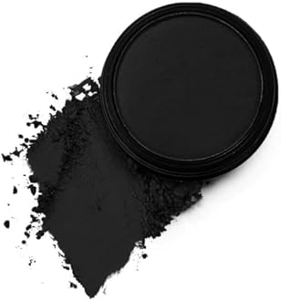 Mysense Matte Black Single Eyeshadow Palette, Pressed Powder Eye Shadow, Smooth Eye Black Powder Makeup, High Pigment Long Lasting Vegan & Cruelty Free, 202# Black