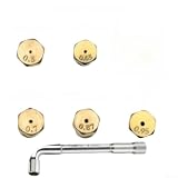 Set di ugelli in ottone per bruciatore a gas, 5 pezzi, per fornelli a GPL