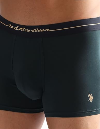 Image of U.S. Polo ASSN. Men PT004 4 Way Stretch Premium Lyocell Sustainable Underwear Trunks -Pack of 1