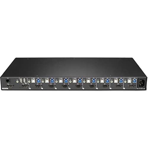 Image of Vertiv Avocent SwitchView Matrix KVM, 8 Port Matrix KVM, Single Head, Dual Head, DisplayPort, HDMI, DVI-D, TAA Compliant, Cursor Navigation Switching (CNS), USB 3.0 (SVM180DPH-400)