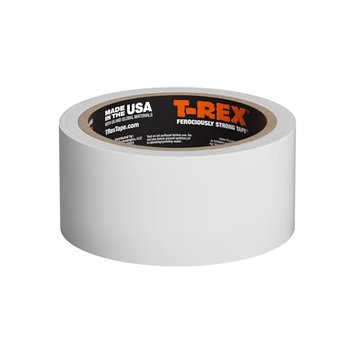 T-REX Waterproof and Repair Tape, White, 1.88" x 30 ft. (Pack of 1) Ferociously Strong, Extreme Weather & UV Resistance
