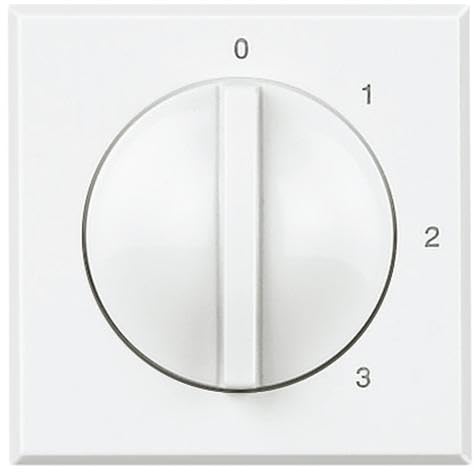 Conmutador rotativo BTICINO Axolute HD4016 de diseño italiano blanco con acabado minimalista