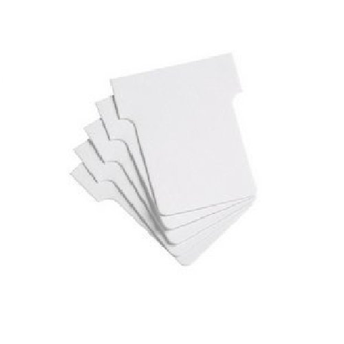 Nobo 2001502 Coffret de 100 T-Cards Index 1,5 m Blanc