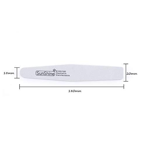Image of Professional Manicure Tools Kit Nail Art Care Buffer Tools 100 /180 Grit Doublesided Nail Files 5pcs