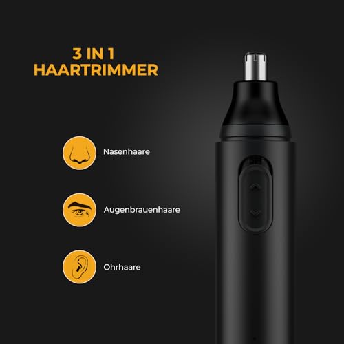 Nasenhaartrimmer-2023 Upgraded USB Wiederaufladbare Nasenhaartrimmer Ohrhaartrimmer für Männer und...