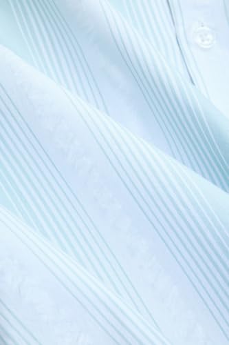 Image of SNITCH Men Casual Shirt | Regular Fit Full Sleeve Point Collar Striped Design | Premium Cotton Blend & Breathable Fabric for Office, Casual & Everyday Wear