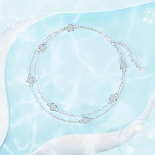Pulseras de corazón antialérgicas de plata 925 para madres e hijas 3
