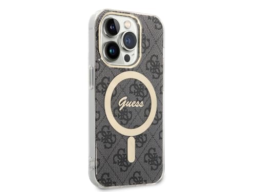 Guess Bundle Pack MagSafe 4G Ensemble coque pour iPhone 14 Pro Max + chargeur MagSafe Or 3666339102845 - vue 5