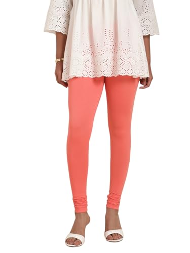 Image of TWIN BIRDS Tailored Cut and Classic Fit Super Stretchable Elastane Fabric Churidar Leggings for Women