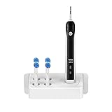 IBERLS Electric Toothbrush Head Holder for Braun Oral B Series, Bathroom Wall Mounted Brush Heads Organizer Compatible with Four Toothbrush Heads and One Charger