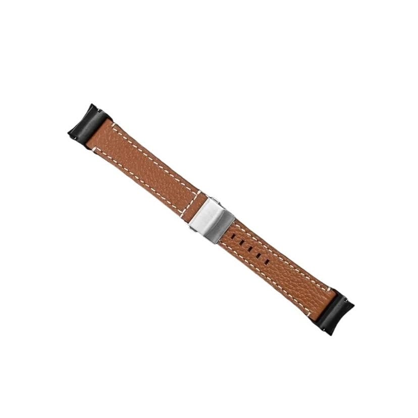 Bracelet en cuir auto-amorçant pour Galaxy Watch 6 Classic 47mm et 43mm