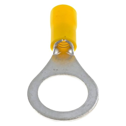Terminal de anillo DORMAN 85518 de calibre 12-10 AWG y 1/2 pulgada color amarillo para cables 3