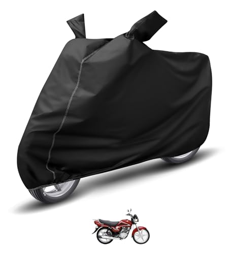 Image of Auto Hub Waterproof Bike Cover Compatible with Suzuki Heat Dustproof, UV Protection Two Wheeler Bike Heat Cover - Black