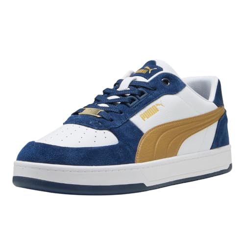Image of PUMA Mens Caven 2.0 Lux Sd Lace Up Sneakers Shoes Casual - White