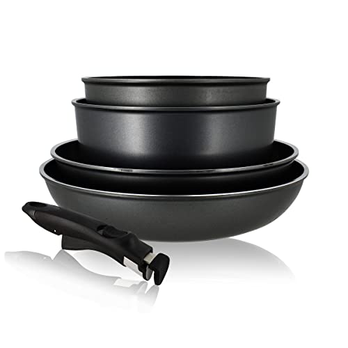 Juego de 5 piezas y vasos de inducción Cover