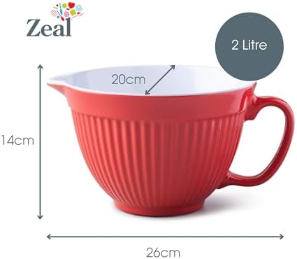 Zeal Mixing Bowl/Batter Jug, Red - Thumbnail 5