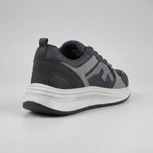 Image of WALKAROO Men's Sports Shoes|Breathable Mesh Upper, Shock-Absorbing EVA Sole, Cushioned Comfort Fit Insole| Anti-Skid Lightweight Lace-Up Shoes for Walking, Gym & Casual for Men - ONG97009
