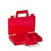 ROOM Copenhagen, Lego Sorting Box to-Go - Travel Case with Organizing Dividers - Red (40870001)