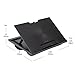 Mind Reader Lap Desk Laptop Stand, Bed Tray, Collapsible, Cushion, Portable, Dorm, Plastic, 14.75