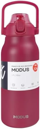 Garrafa Térmica De Grande Capacidade Em Aço Inoxidável Com Canudo...