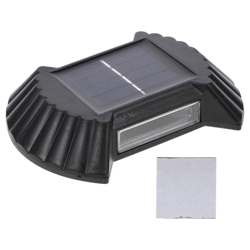 Zerodeko Solar Powered Wall Light Outdoor Waterproof 8Led Warm Illumination Garden Wall-Mounted Lamp for Yard and Patio Landscape Lighting