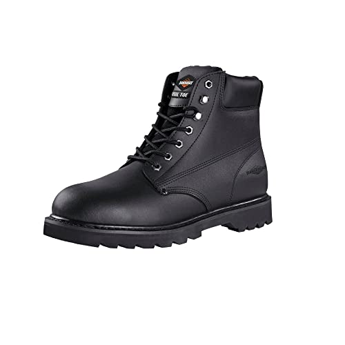 Diamondback 655SS-10 Steel Toe Work Boot, Size 10 Black, Action Leather