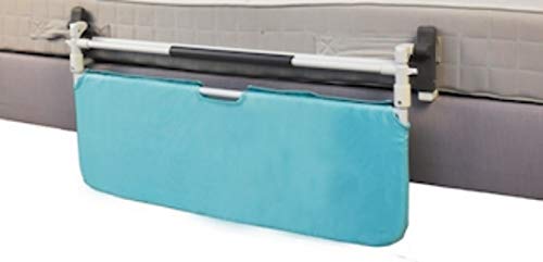 Sponda Letto Universale Pieghevole Ribaltabile con Parasponda 90x50,5 cm