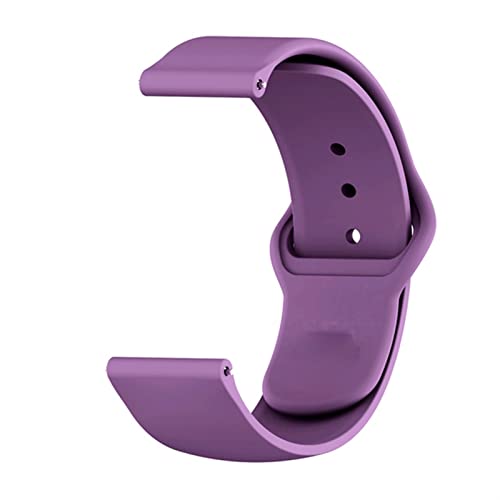 Bracelet silicone souple 20mm couleur agate pour montre Samsung Galaxy Watch 4