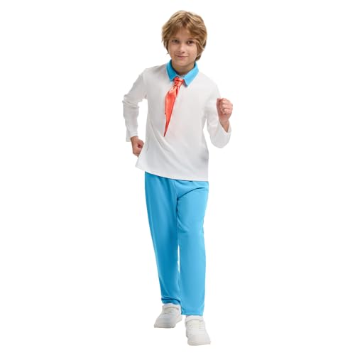 Set de Ropa Halloween Niños Camisa y Pantalón con Bufanda Roja miniatura 2