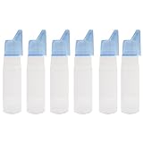 NUOBESTY Flaconi Spray Nasali Ricaricabili da 70ml in Abs Nebulizzatore Fine e Copertura Protettiva, Set da 6 Pezzi per Uso Domestico da Viaggio