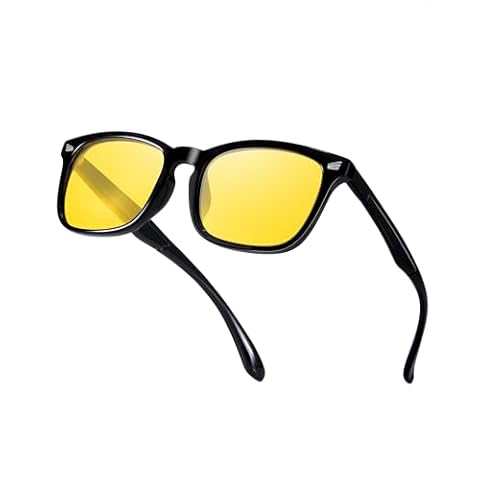 TJUTR Night Vision Driving Glasses for Men Women, Polarized Anti Glare Yellow Glasses for Driving at Night Time TN8082 Cover