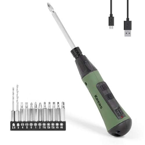 KREBS(クレブス) 電動ドライバー ペン型 電動ドリル 3.6V USB Type-C充電式...