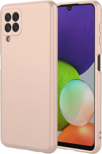 Image of DIZORO Liquid Silicone Case with Microfiber Coushioning Compatible for Samsung Galaxy A12 /M12 /F12 Pink