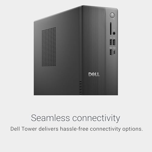 Image of Dell 2025 Tower Desktop Computer - Intel 10-Core Ultra 5 225, 32GB DDR5 RAM, 1TB SSD, Intel UHD Graphics, Wi-Fi 6 & Bluetooth 5.4, Win11 Pro, HDMI, w /Wired Keyboard & Mouse