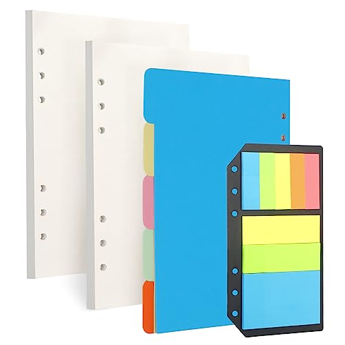 Toplive A5 Refill Paper, Blank Loose Leaf Filler Inserts - 90 She...