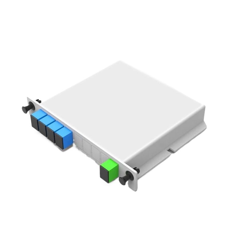 Fiber Optic PLC Splitter Cassette, 1x4 SC Connector, Insertion Type（5pcs）
