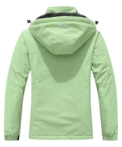 Image of MOERDENG Women's Waterproof Ski Jacket Warm Winter Coat Outdoor Windbreaker Hiking Snowboarding Jacket