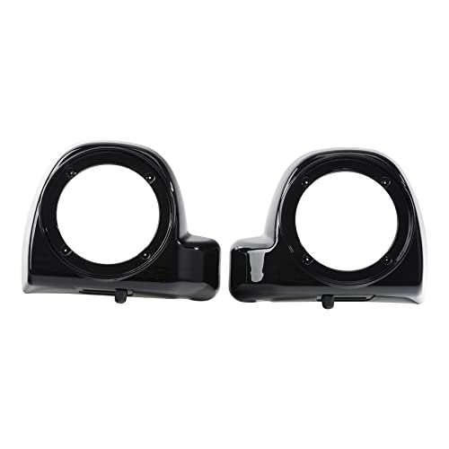 XMT-MOTO Vivid Black 6.5 in. Fairing Lower Speaker Boxes fits for 2014-later Harley Touring Road Glide, Street Glide, Electra Glide Std