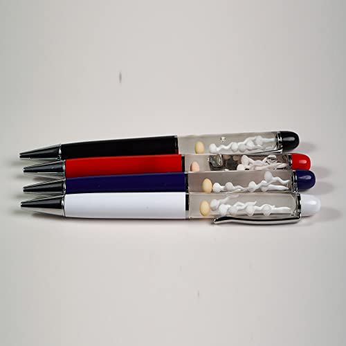 Image of Egg Sperm Pen 3D Floater Floating Will Be Moved Funny Pens For Adults Him Her Unique Gift Boy Girl Friend Women Wife Husband(Black)