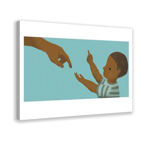 Poster sur toile Reach Out de haute qualité pour salon et bureau élégant