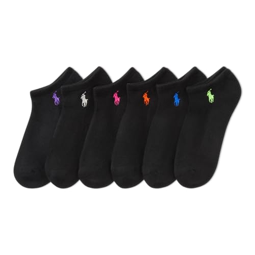Polo Ralph Lauren Women's Cushion Low-Cut, Black Assorted, 8-10 UK