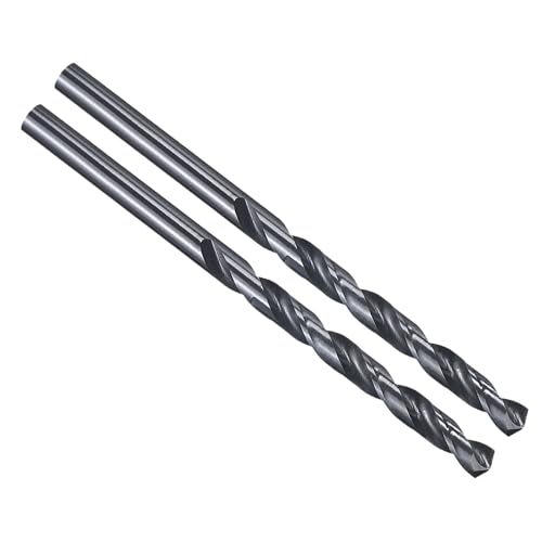 PATIKIL 7/32 Drill Bit Jobber Straight Shank M2 High-Speed Steel 135 Nitriding Black for Stainless Steel Hard Metal - 2 Pack
