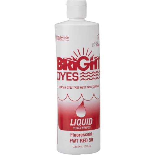 BRIGHT DYES Fluorescent Red FWT Dye, 1 Pint Liquid