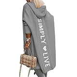 Gut Material: Damen Cardigan aus weichem,hautfreundlichem,hochwertigem Strickmaterial,atmungsaktiv und angenehm zu tragen.