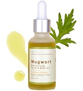 Herbbies Mugwort Skin Oil - Infused Facial & Body Oil - Moisturizing Face Oil, or Dry Skin, Eczem...