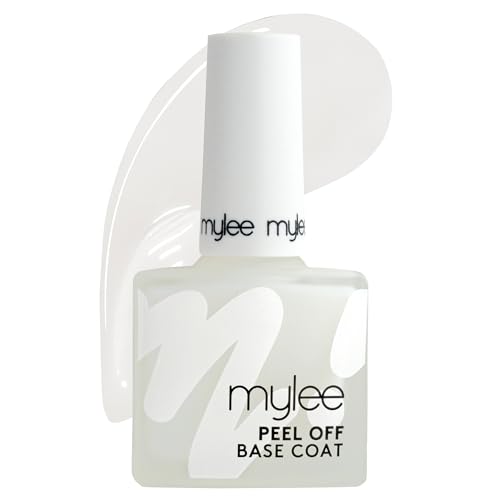 Mylee Peel Off Base Coat 10ml Einfache Entfernung ohne Aceton Schnelltrocknend Vegan & Tierversuchsfrei Ideal für Glitter Gel & Nail Art Schützt Naturnägel Profi-Formel