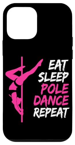 EAT SLEEP POLE DANCE REPEAT �s���N�_���T�[ �X�}�z�P�[�X iPhone 12 mini �p